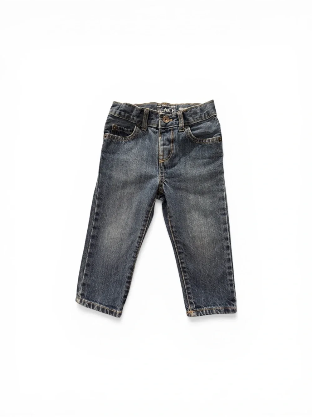 The Children's Place Toddler Boy 18-24M Denim Jeans - Medium Blue & Dark Blue